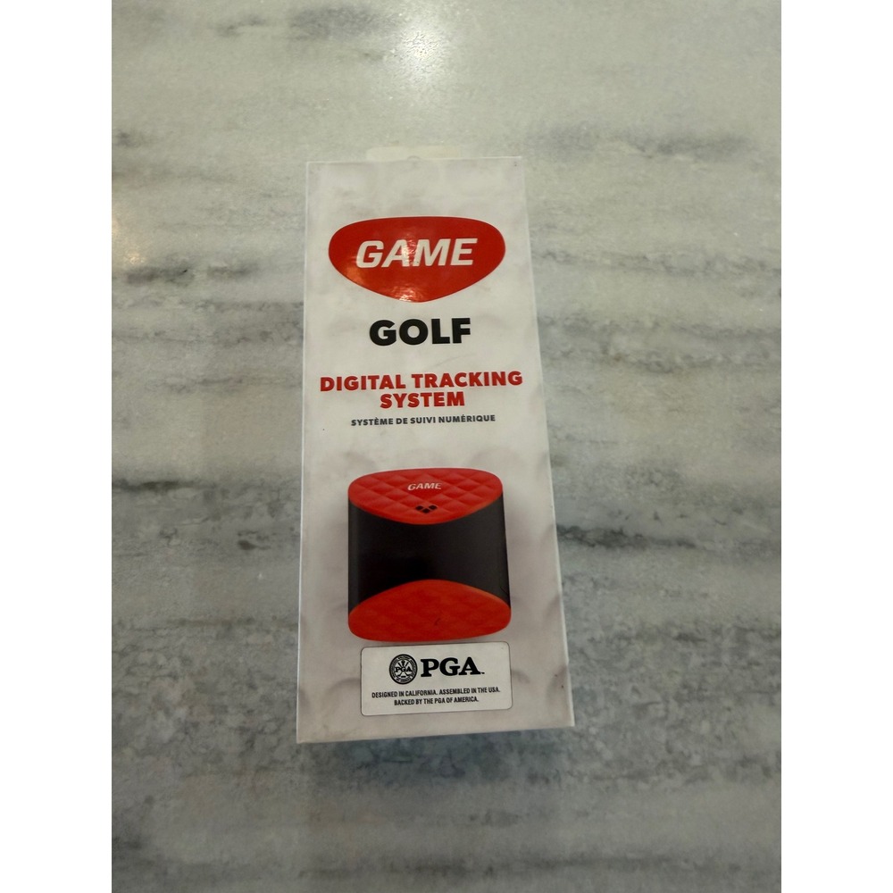 GAME GOLF Digital Tracking System PGA Backed Red Black Club Tags Tracking Device